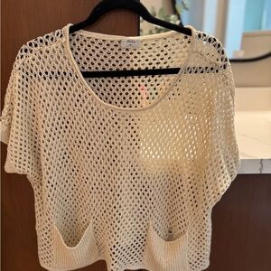 Madewell Cream Knit Top
